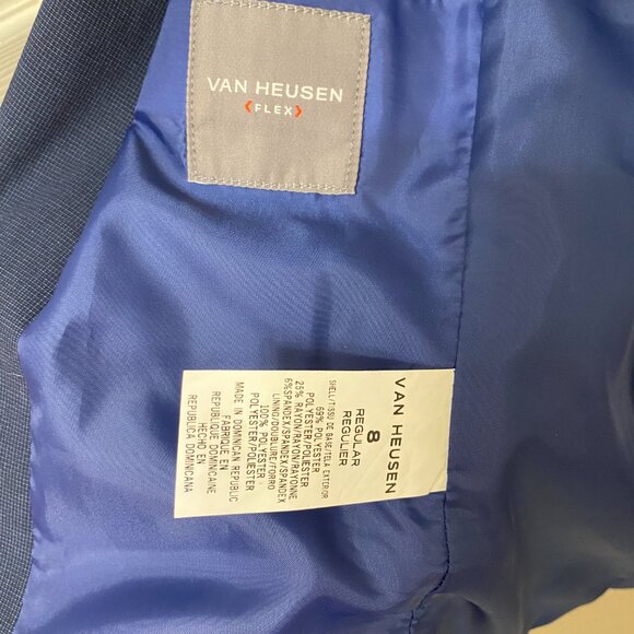 Boys Rich Blue Blazer, Van Heusen Flex (Size 8) - Picture 3 of 4